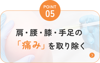 肩・腰・膝・手足の 「痛み」を取り除く